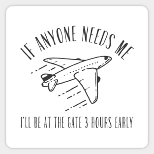 Air Travel At The Gate l Sticker